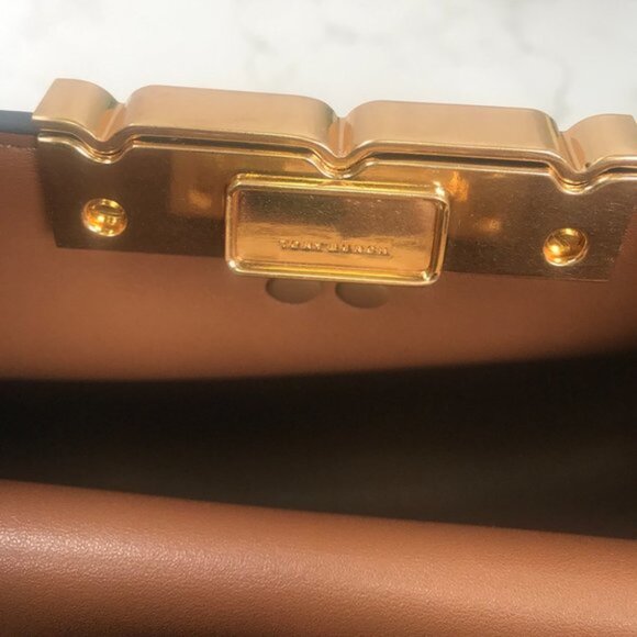 Tory Burch Eleanor Spazzolato Satchel Bag - Picture 9 of 10